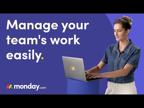 Manage your team’s work easily with monday.com